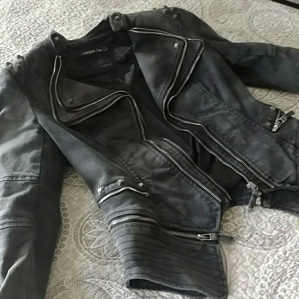 Charcoal Studded Jacket